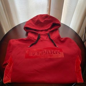 Ivy Park Oversize velvet logo Hoodie